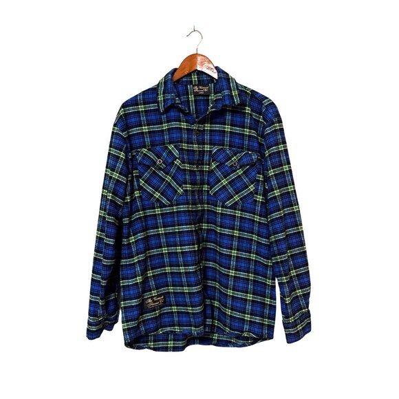 The Vermont Flannel Co. Other - Vermont Flannel Co Large Blue Green Plaid Flannel Button Up Shirt